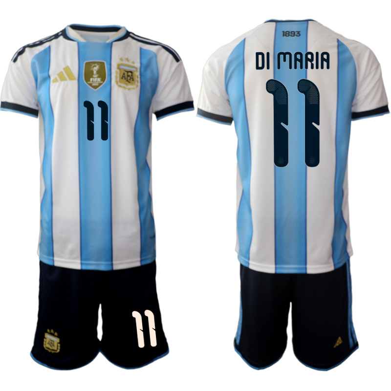Men Argentina Long sleeve home 0127 style 2026 World Cup Soccer jersey